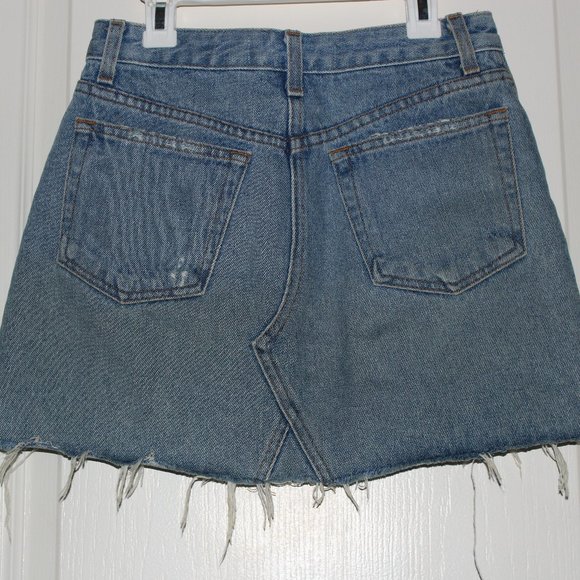 Reformation Raw-Edge Trim Mini Skirt - Picture 2 of 3